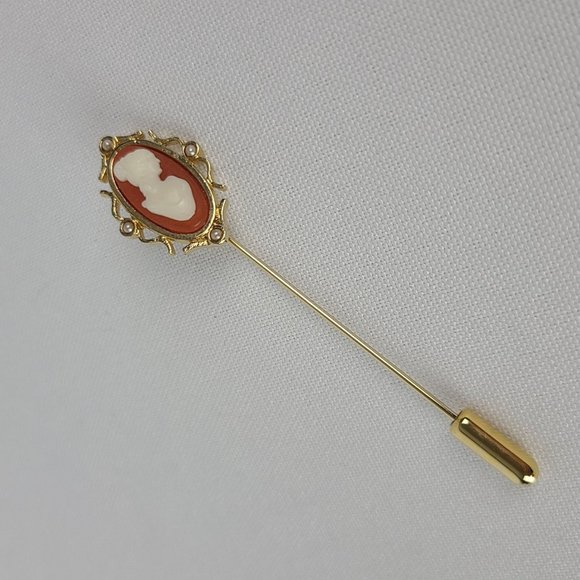 Vintage Avon Cameo Stick Pin Brooch